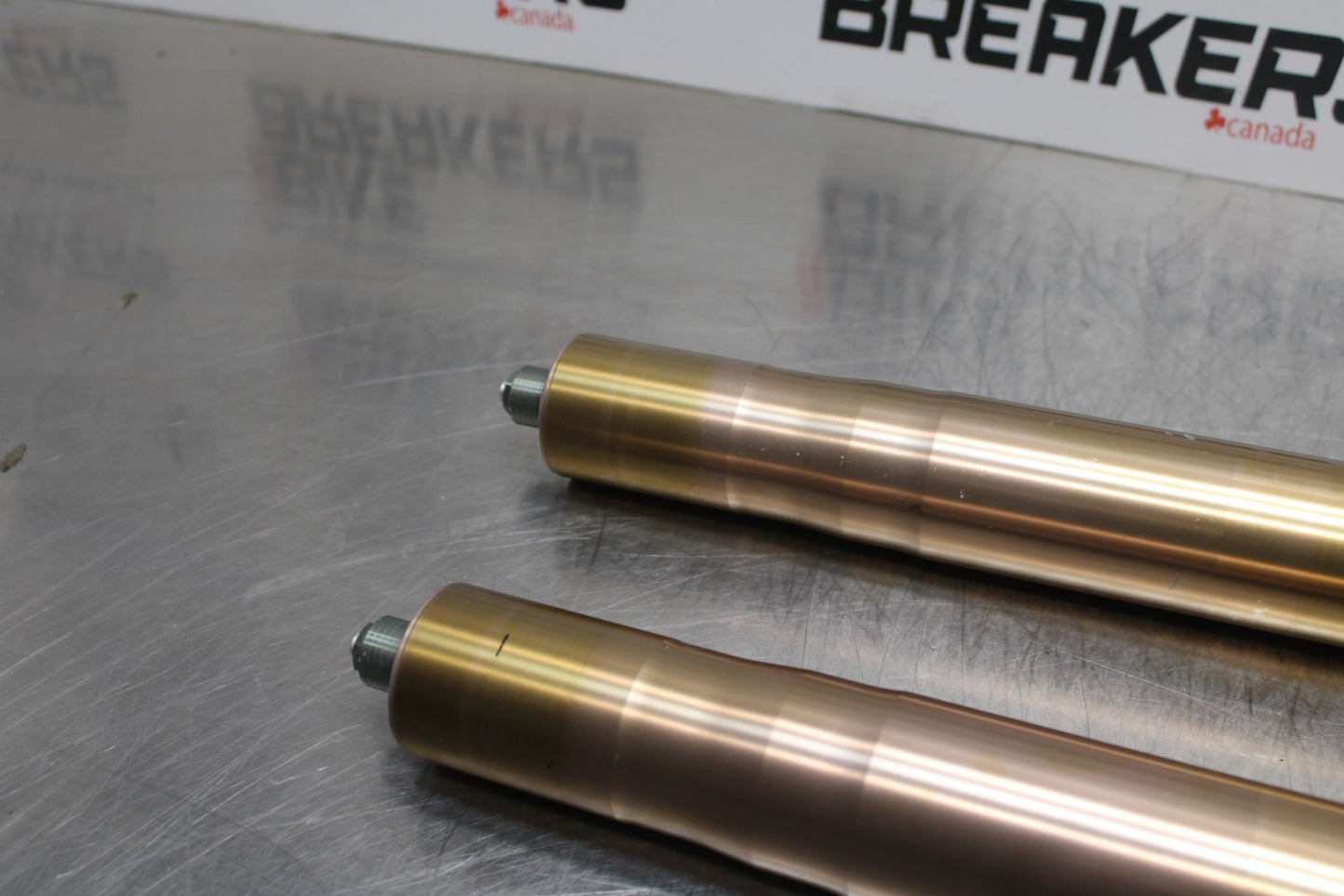 08 KAWASAKI NINJA ZX10R FRONT FORKS SHOCK SUSPENSION SET PAIR BB201