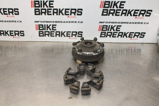 02 KAWASAKI VULCAN 800 VN800B CLASSIC REAR HUB W/DAMPERS CUSH ABSORBERS  BB862