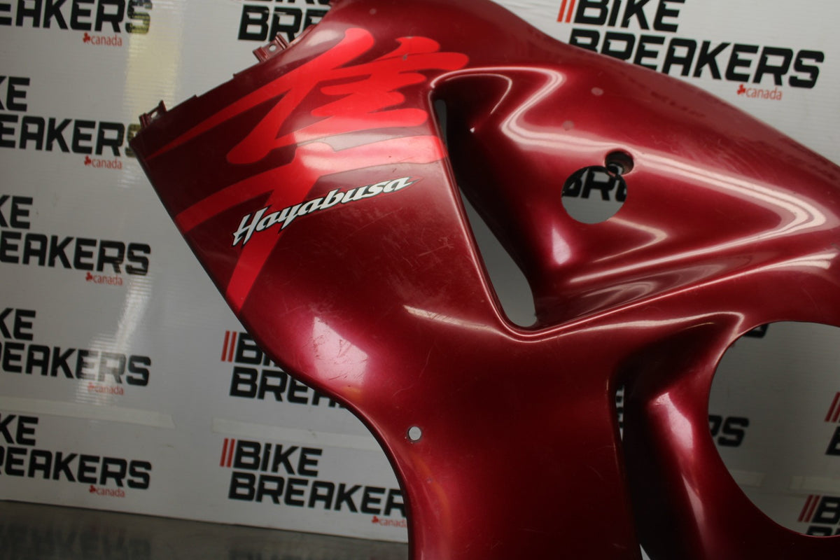 99-07 SUZUKI HAYABUSA GSX1300R LEFT LOWER MID UPPER SIDE FAIRING COWL BB002