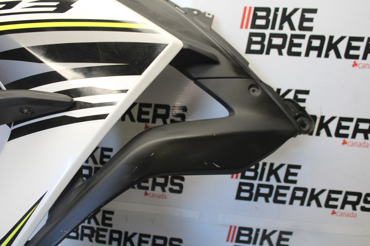 15-17 YAMAHA YZF R3 LEFT LOWER MID UPPER SIDE FAIRING COWL BB003