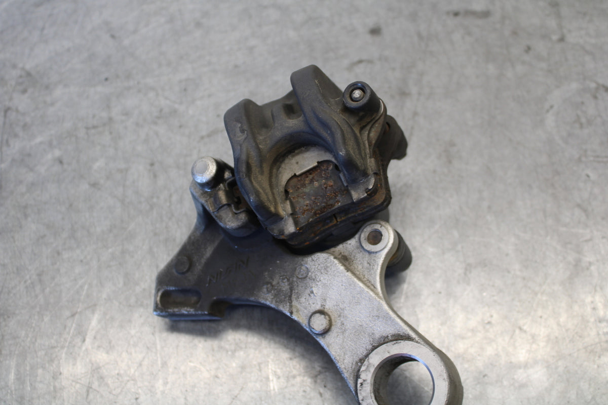 07-12 HONDA CBR600RR REAR BACK BRAKE CALIPER W MOUNT BRACKET