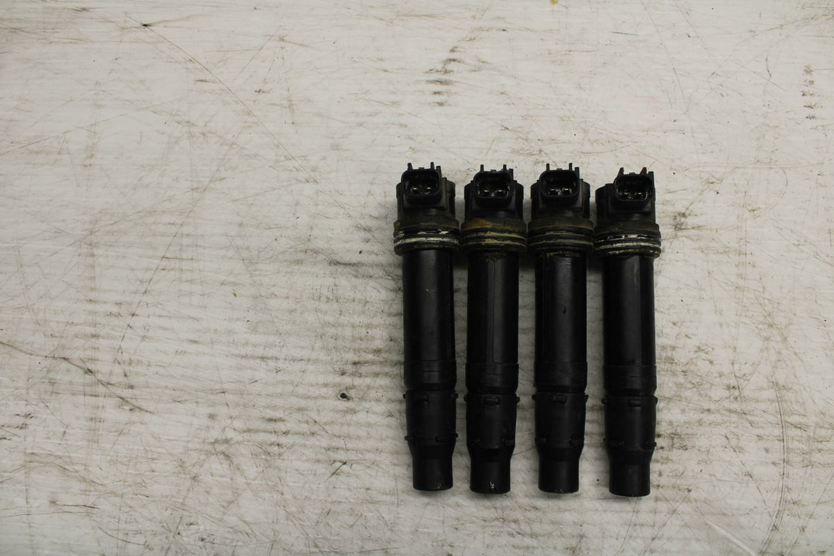 07-08 KAWASAKI NINJA ZX6R IGNITION COILS COIL SPARK PLUG CAPS 21171-1282 BB274