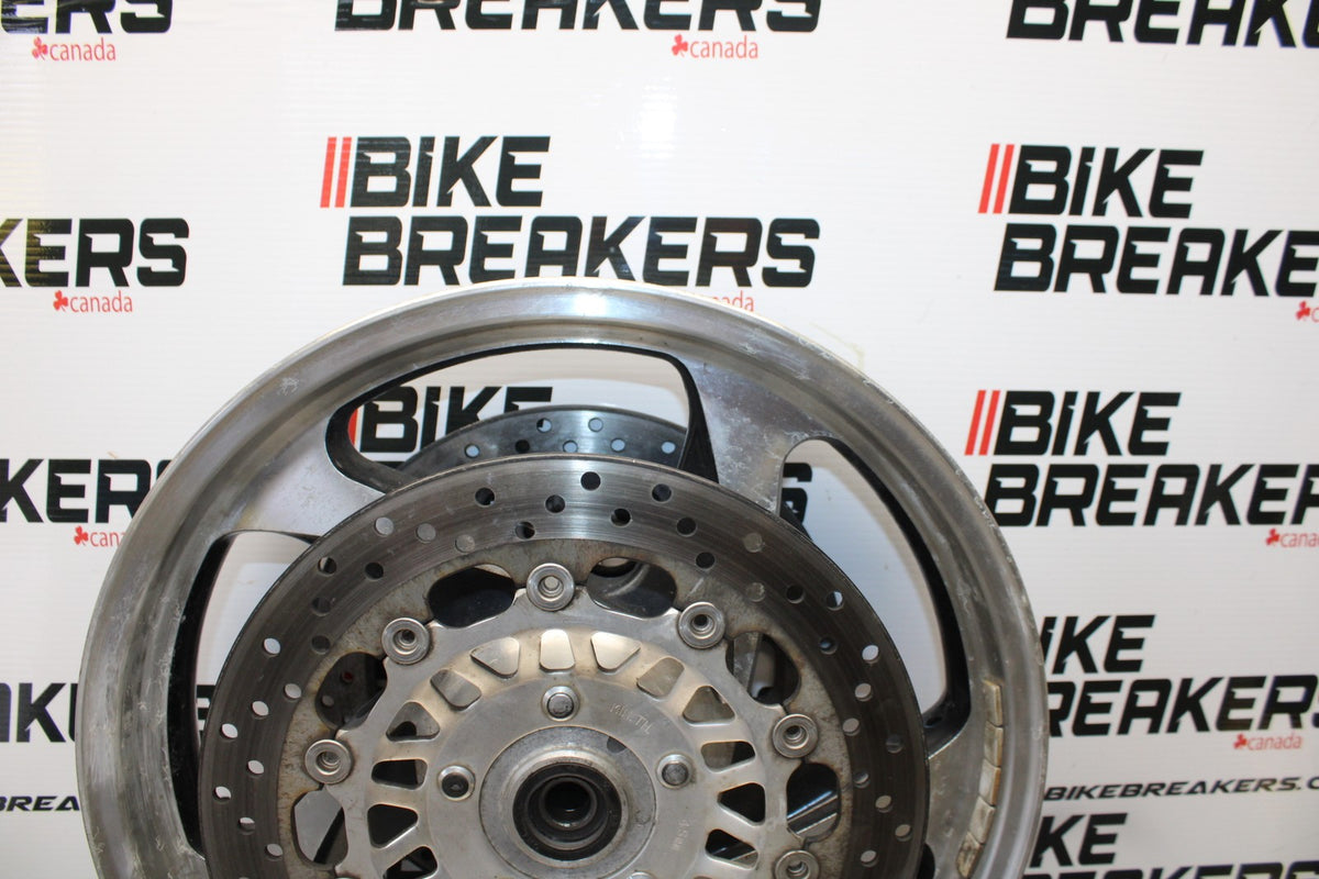 05 TRIUMPH ROCKET III FRONT WHEEL FRONT RIM & ROTORS BB186