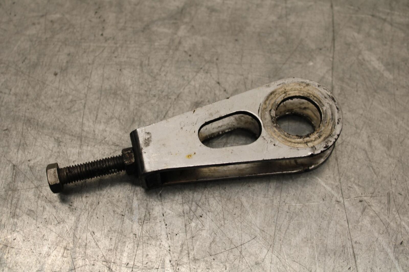 1977 Honda CB550K --- SWINGARM CHAIN TENSIONER ADJUSTMENT BRACKETS  BB592
