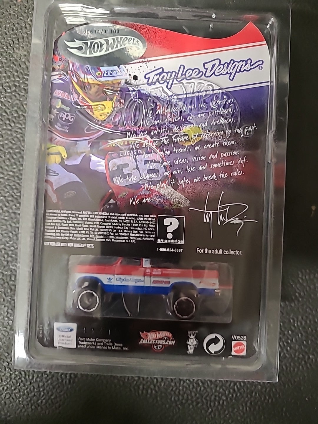 hot wheels texas drive em Troy Lee Designs Edition 614/1100