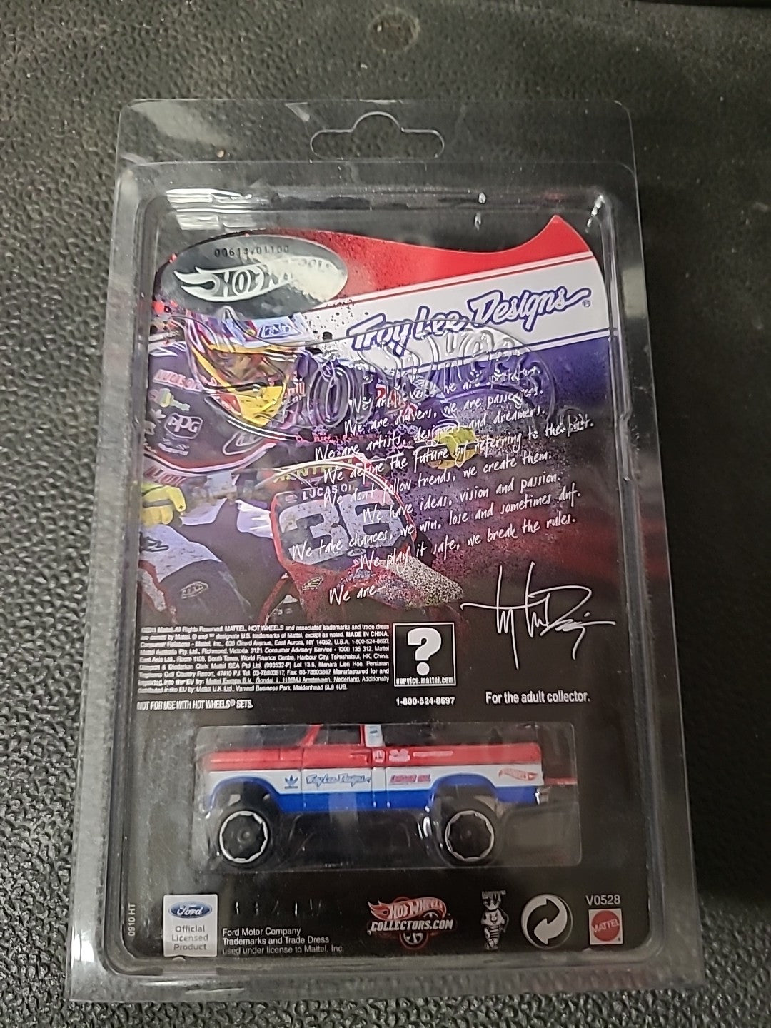 hot wheels texas drive em Troy Lee Designs Edition 614/1100